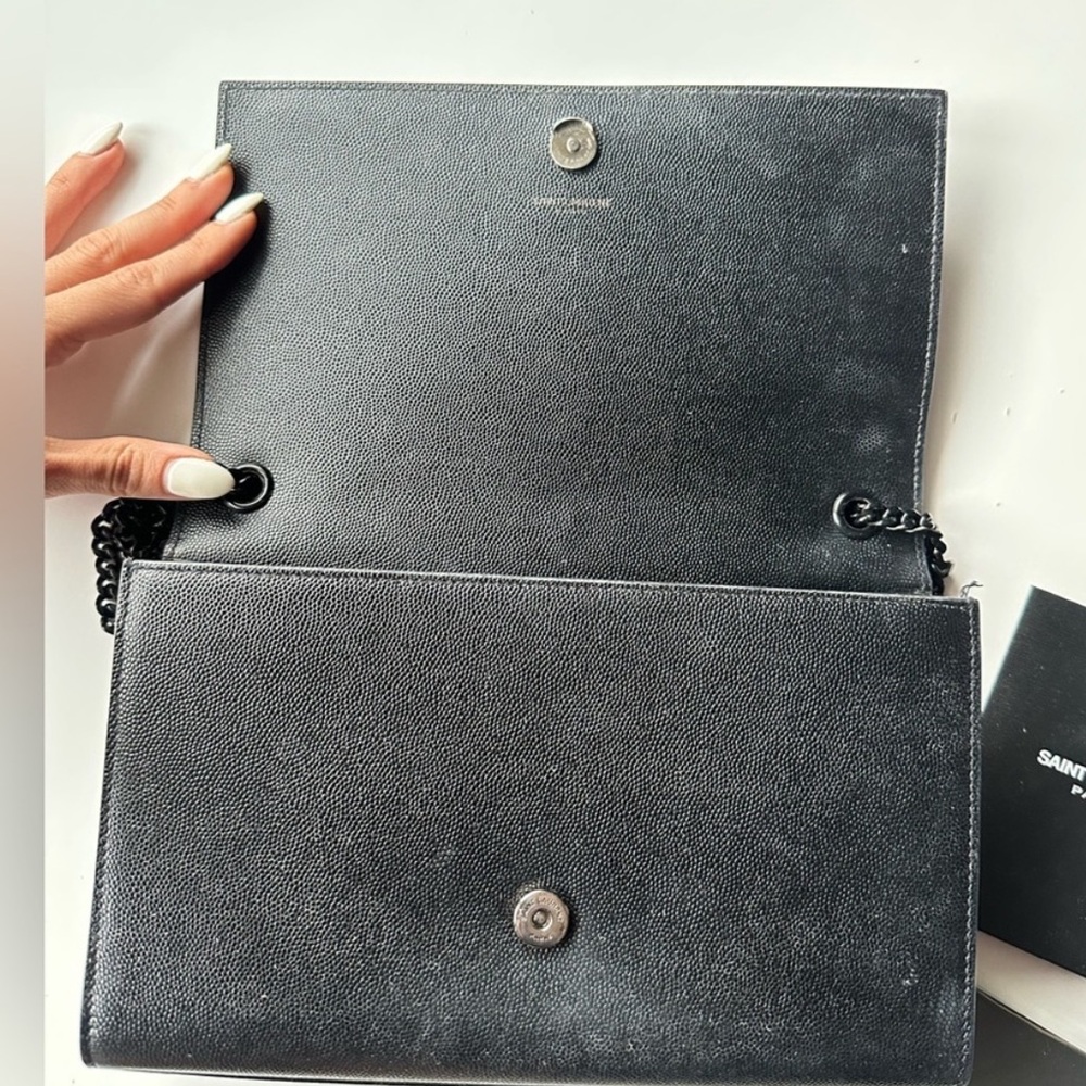 Yves Saint Laurent Black Crossbody Bag with Chain - Picture 3 of 4